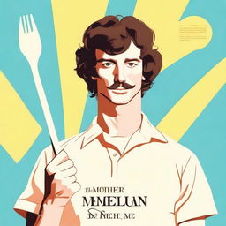 Create a movie poster for the film "The Mother, The Menacer, and Me" inspired by "Napoleon Dynamite"