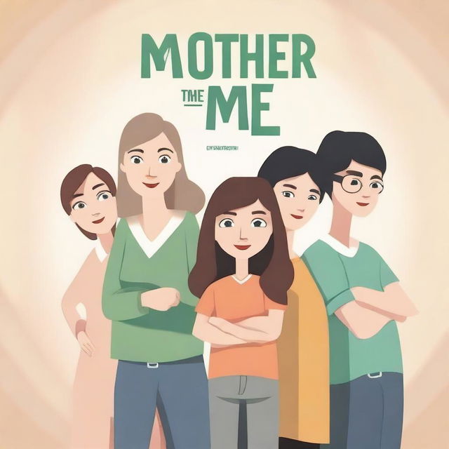 Create a movie poster featuring three characters with the title 'The Mother, the Menacer, and Me'