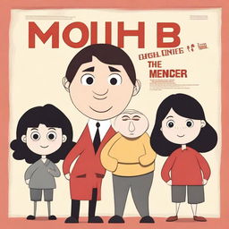 Create a movie poster featuring three characters with the title 'The Mother, the Menacer, and Me'