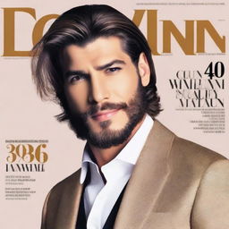 A magazine cover featuring Can Yaman