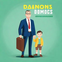 Create an image for a book cover titled 'DADONOMICS: MASTERING MONEY AND FATHERHOOD'