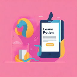 Create an ebook cover for 'Learn Python the Easy Way: A Beginner's Guide to Coding'