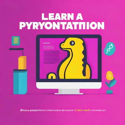 Create an ebook cover for 'Learn Python the Easy Way: A Beginner's Guide to Coding'