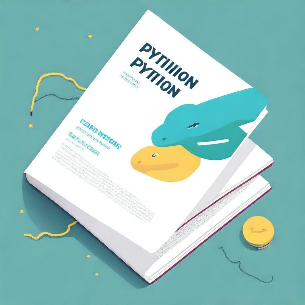 Create a book cover titled 'Learn Python the Easy Way: A Beginner's Guide to Coding