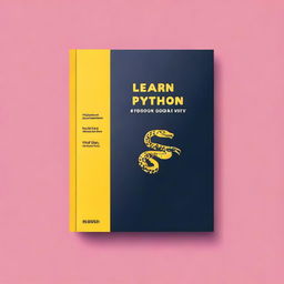 Create a book cover titled 'Learn Python the Easy Way: A Beginner's Guide to Coding