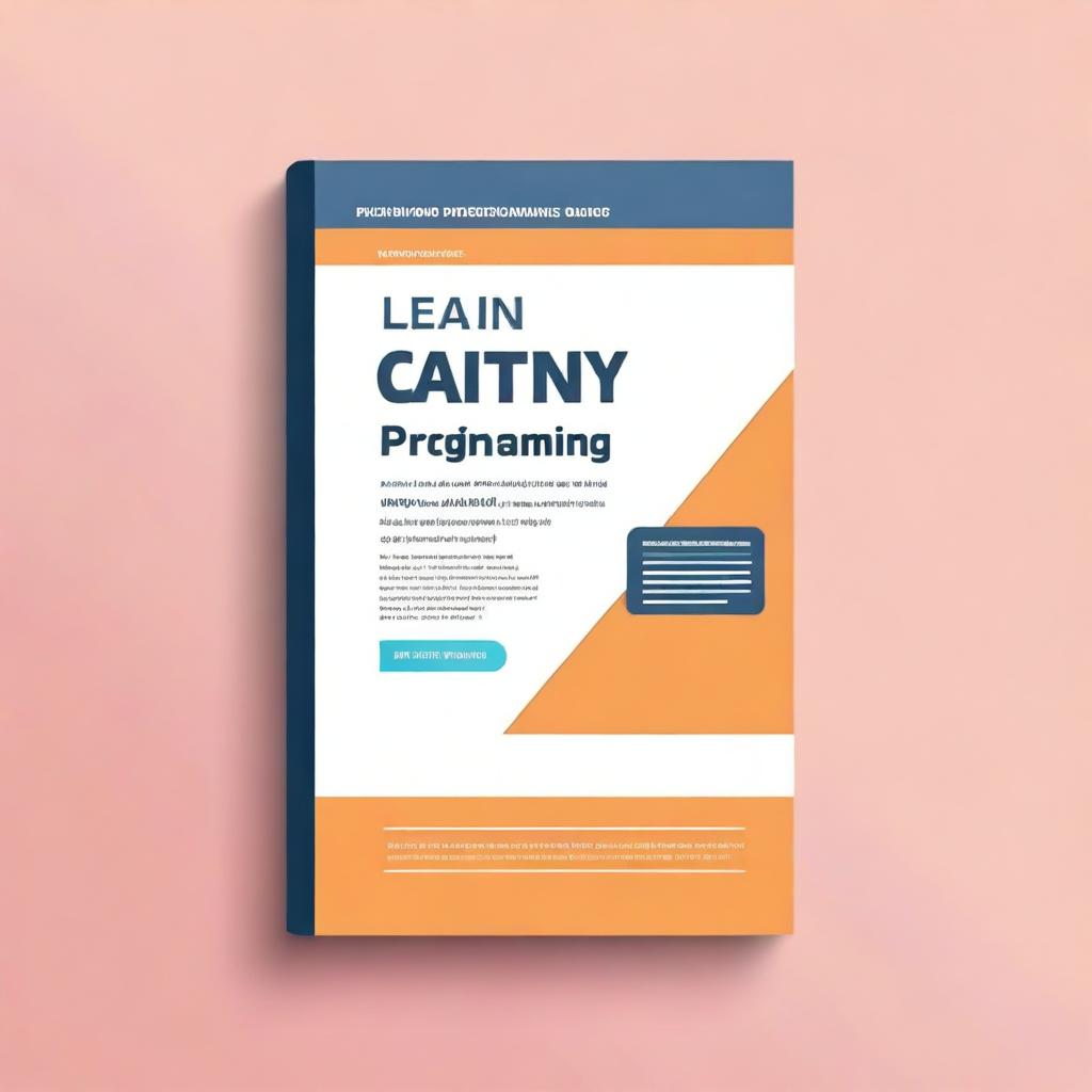 Create a book cover titled 'Learn Programming the Easy Way: A Beginner's Guide to Coding