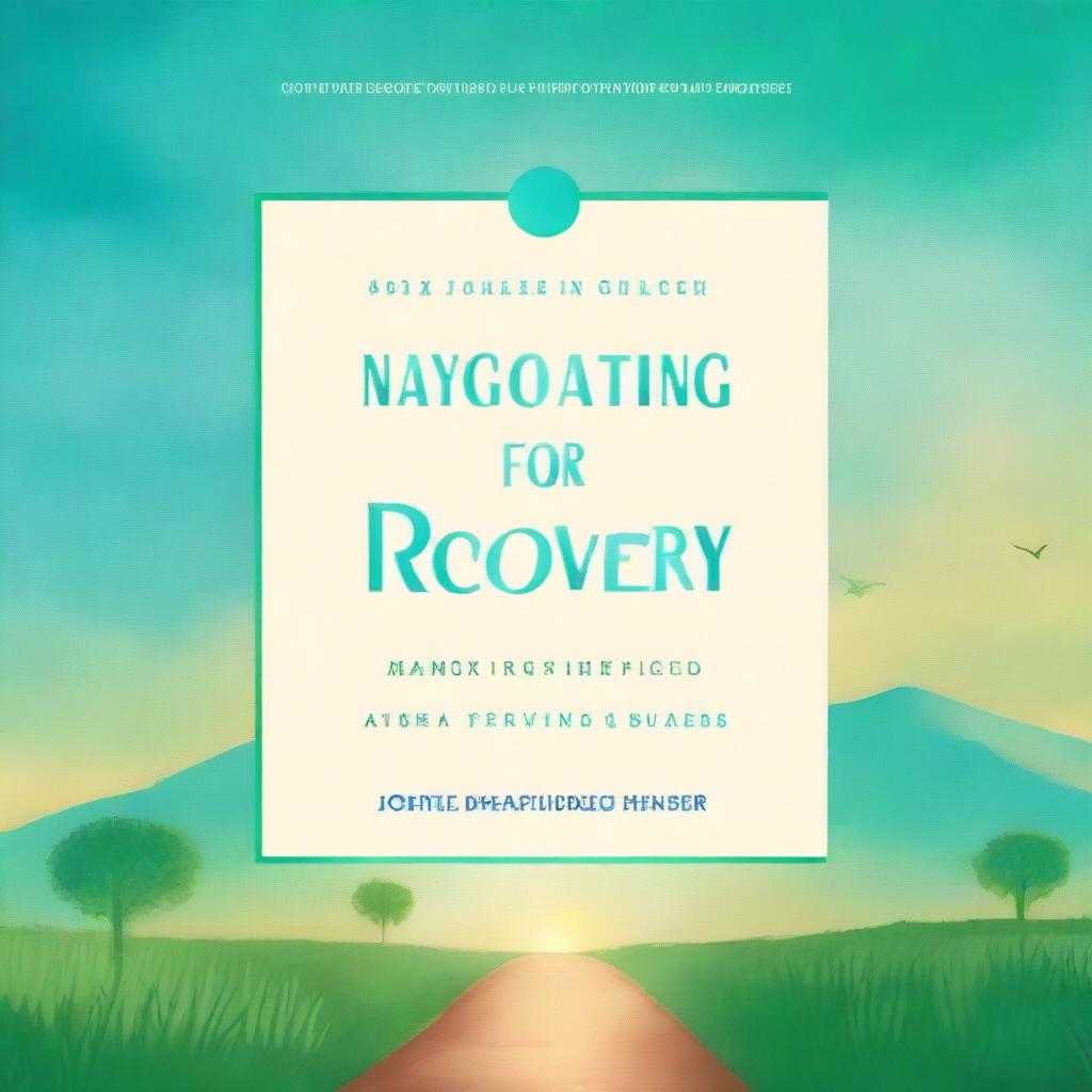 Create a book cover for a book titled 'Navigating Recovery: 12 Steps Simplified - A No BS Guide to 12 Step Success and Thriving in Recovery'