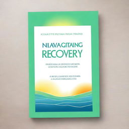 Create a book cover for a book titled 'Navigating Recovery: 12 Steps Simplified - A No BS Guide to 12 Step Success and Thriving in Recovery'