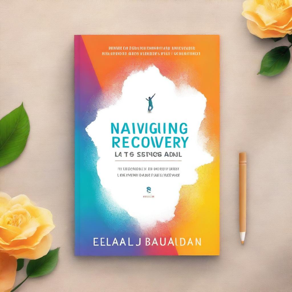 Design a book cover for a book titled 'Navigating Recovery: 12 Steps Simplified - A No Bullshit Guide to 12 Step Success and Thriving in Recovery'