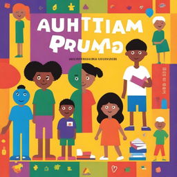 A colorful book cover illustrating the theme of Autism Spectrum Disorder