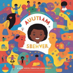 A colorful book cover illustrating the theme of Autism Spectrum Disorder