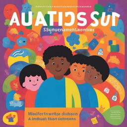 A colorful book cover illustrating the theme of Autism Spectrum Disorder