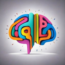 A vibrant and colorful brain illustration on a book cover