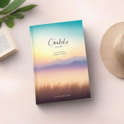 A serene and inspiring book cover for a Bible study guide