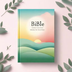 A serene and inspiring book cover for a Bible study guide