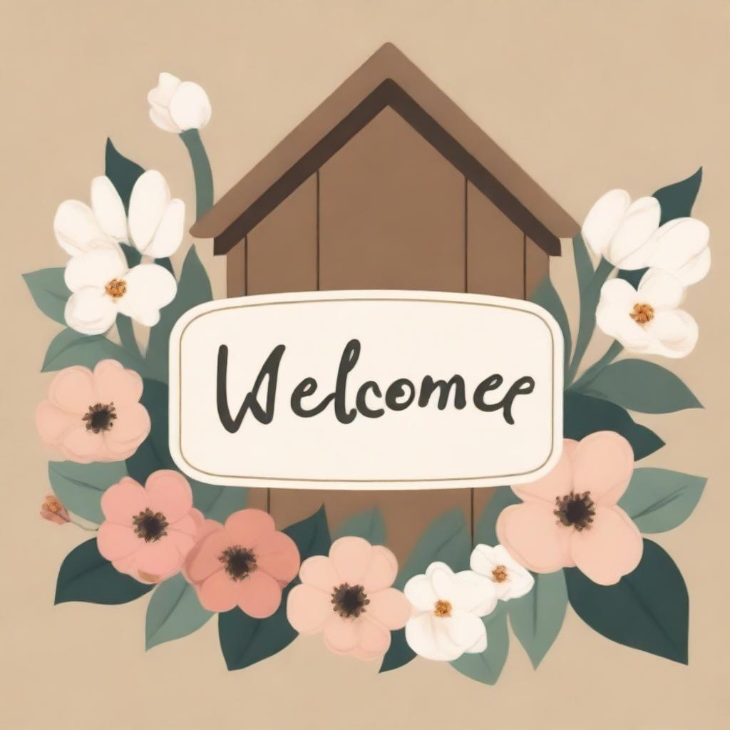 A warm and inviting image with the word 'Welcome' prominently displayed