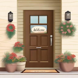 A warm and inviting image with the word 'Welcome' prominently displayed