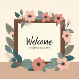 A warm and inviting image with the word 'Welcome' prominently displayed