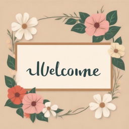 A warm and inviting image with the word 'Welcome' prominently displayed