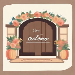 A warm and inviting image with the word 'Welcome' prominently displayed