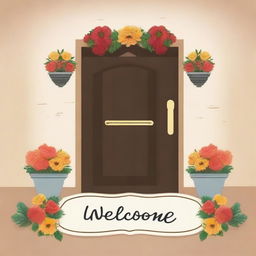 A warm and inviting image with the word 'Welcome' prominently displayed