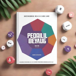 Create a book cover titled 'Mastering the Hexagonal Board Game: A Strategic Guide to Personal and Professional Growth