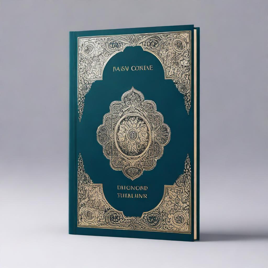 Create a hardback book cover with an elegant and timeless design