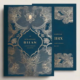 Create a hardback book cover with an elegant and timeless design