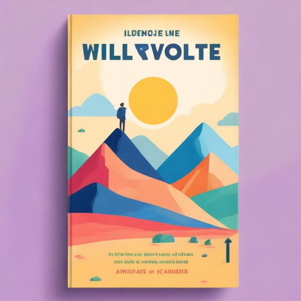 Create a self-help book cover featuring an uplifting and motivational theme