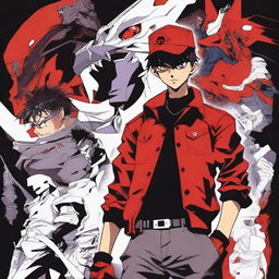 In the center of the poster, Jacob Casillas stands out as the new protagonist in the drawing style of Neon Genesis Evangelion