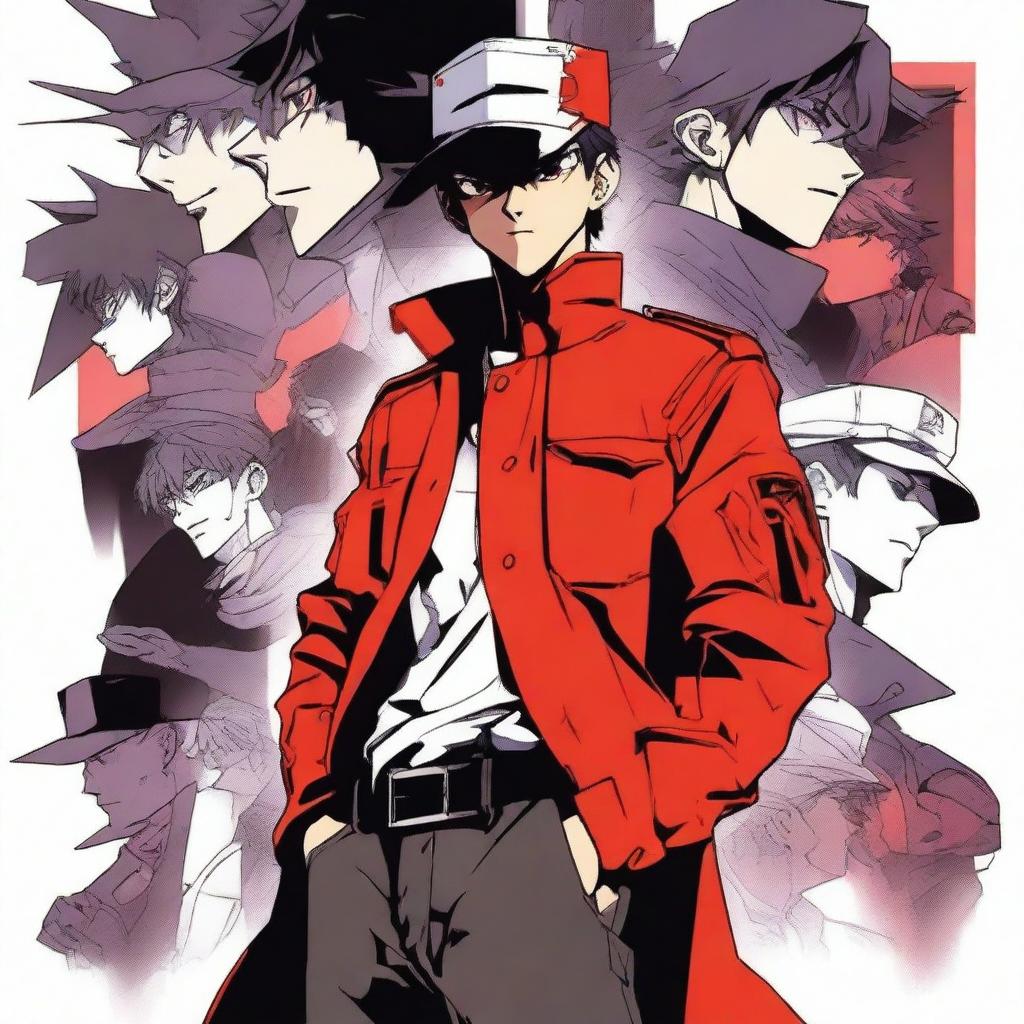 In the center of the poster, Jacob Casillas stands out as the new protagonist in the drawing style of Neon Genesis Evangelion