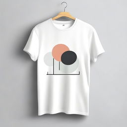 A stylish t-shirt design featuring a minimalistic and modern graphic