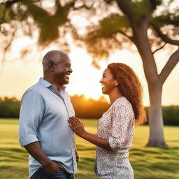 A couple consisting of a man and a woman standing together