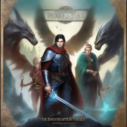 Create a novel cover with the title 'The Immortal Guardians: World Saving Mission [Enhypen]' by Biyumi_06