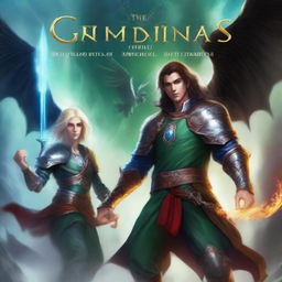 Create a novel cover with the title 'The Immortal Guardians: World Saving Mission [Enhypen]' by Biyumi_06