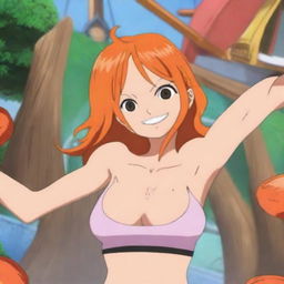 Create an image of Nami from One Piece