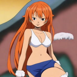 Create an image of Nami from One Piece