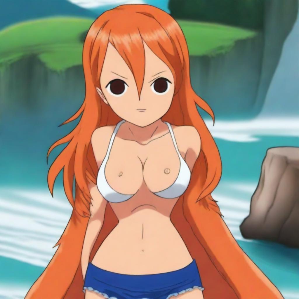 Create an image of Nami from One Piece