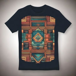 Create a stylish and modern t-shirt design that is visually appealing and suitable for all ages