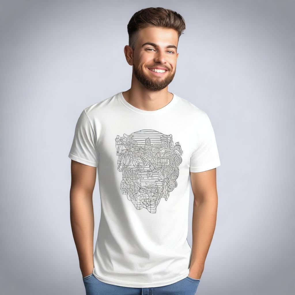 Create a realistic design for a T-shirt