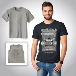 Create a realistic design for a T-shirt