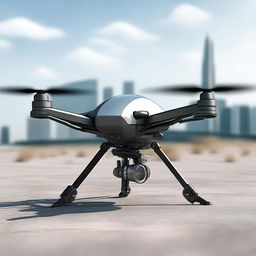 Create a detailed image of a futuristic tactical drone named Drone 112