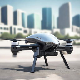 Create a detailed image of a futuristic tactical drone named Drone 112