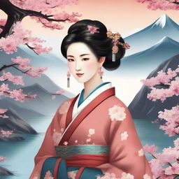 A cover for a historical Chinese novel featuring a female protagonist