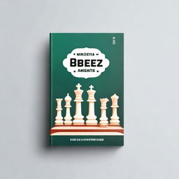 Create a book cover for a chess book featuring the king and knight pieces on the cover