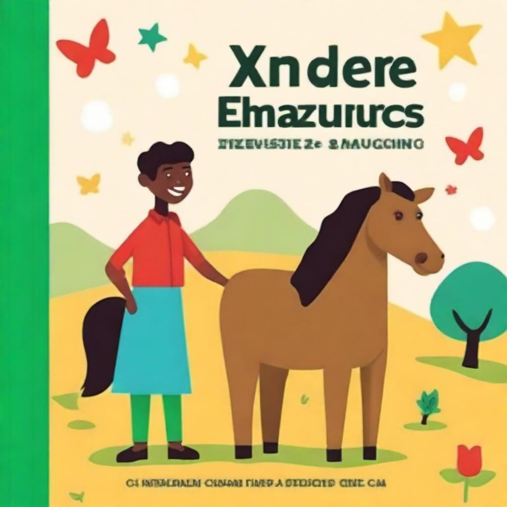 Crie a capa de um livro de xadrez para iniciantes, com uma imagem de um rei e um cavalo de xadrez na capa