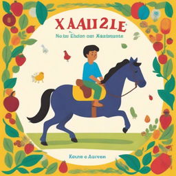 Crie a capa de um livro de xadrez para iniciantes, com uma imagem de um rei e um cavalo de xadrez na capa