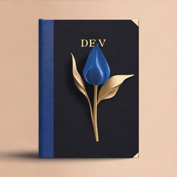 Design a black book cover in portrait orientation, sized A5