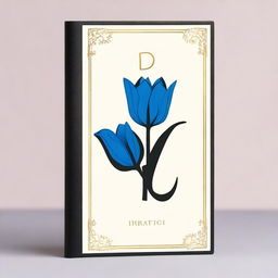 A black book cover with the title 'DEV' in bold letters, featuring a blue tulip symbol