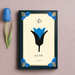 A black book cover with the title 'DEV' in bold letters, featuring a blue tulip symbol